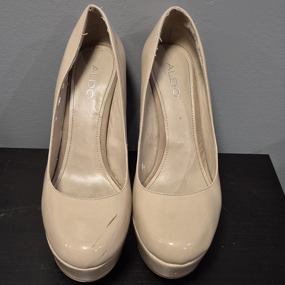 ALDO Women's Cream Platform Pumps